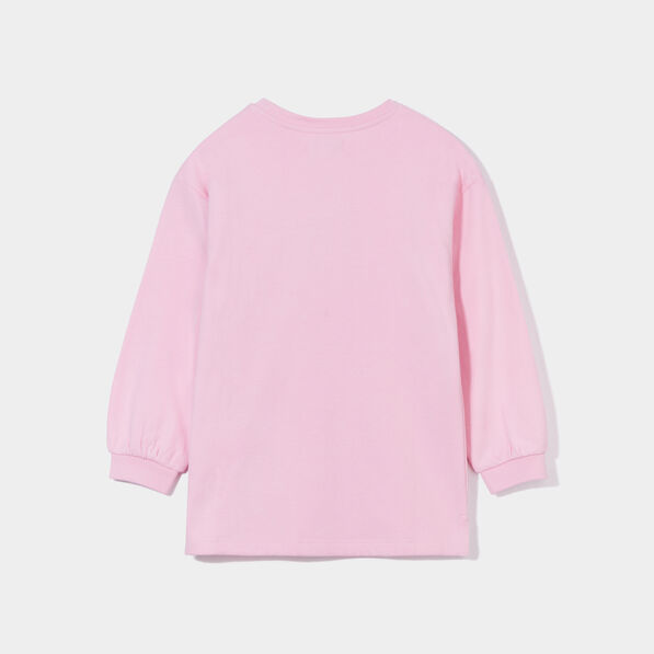 Ensemble sweat long et legging 2 pièces rose pastel fille