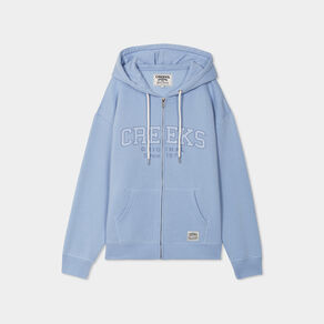 sweat zippe a capuche creeks original bleu clair femme Sweat zippé à capuche Creeks Original bleu clair femme