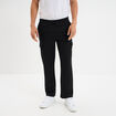 Pantalon cargo taille &eacute;lastiqu&eacute;e noir homme