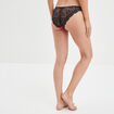 Culotte avec micro dentelle rouge femme