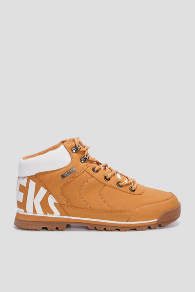 Bottines plates Creeks jaune homme