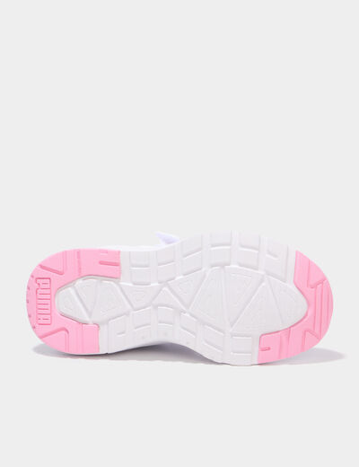 Baskets running &agrave; scratchs Puma Trinity rose clair fille