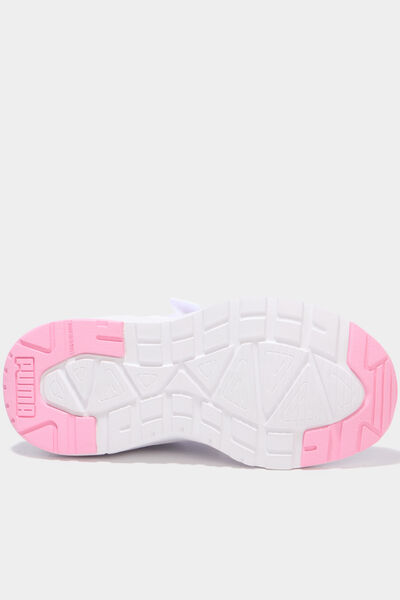 Baskets running &agrave; scratchs Puma Trinity rose clair fille