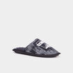 Chaussons mules noir homme
