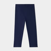 Legging corsaire taille &eacute;lastiqu&eacute;e bleu marine fille