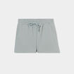 Short de jogging taille élastiquée vert pastel femme