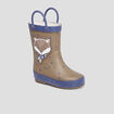 Bottes de pluie avec anses marron bébé garçon