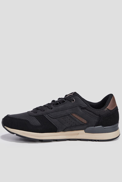 Runnings à lacets Kappa Midiano noir homme