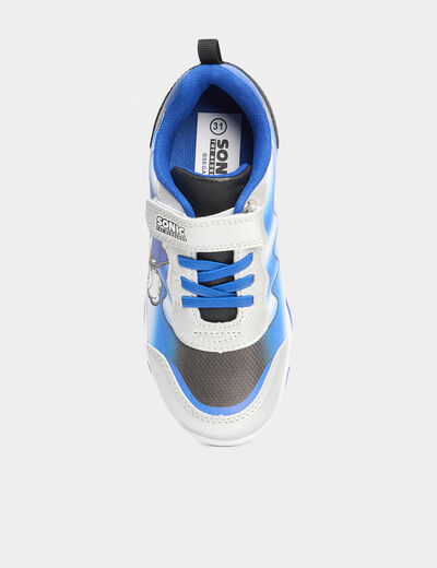 Baskets running semelle lumineuse Sonic bleu garçon