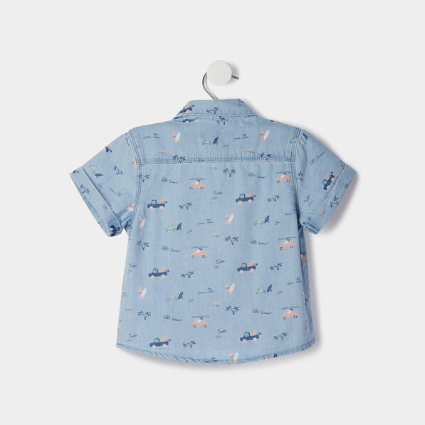 ensemble 2 pieces creeks denim bleach bebeg Ensemble 2 pièces Creeks denim bleach bébé garçon