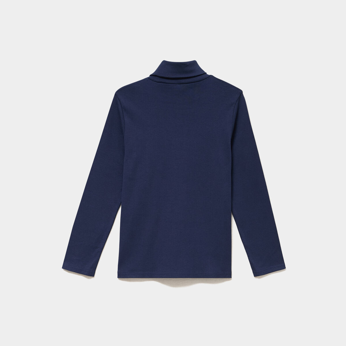 Lot 2 t-shirts col roul&eacute; coton bleu marine gar&ccedil;on