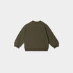 Sweat avec poche manches longues vert kaki bébé garçon