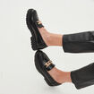 Mocassins à détails bijoux Liberto noir femme