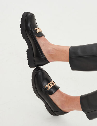 Mocassins à détails bijoux Liberto noir femme