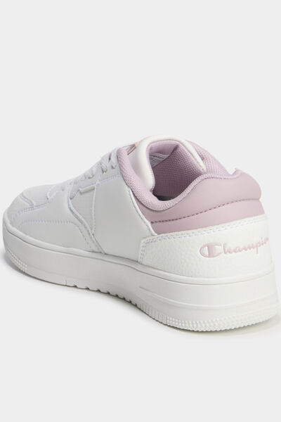 Baskets &agrave; lacets Champion RD25 rose femme