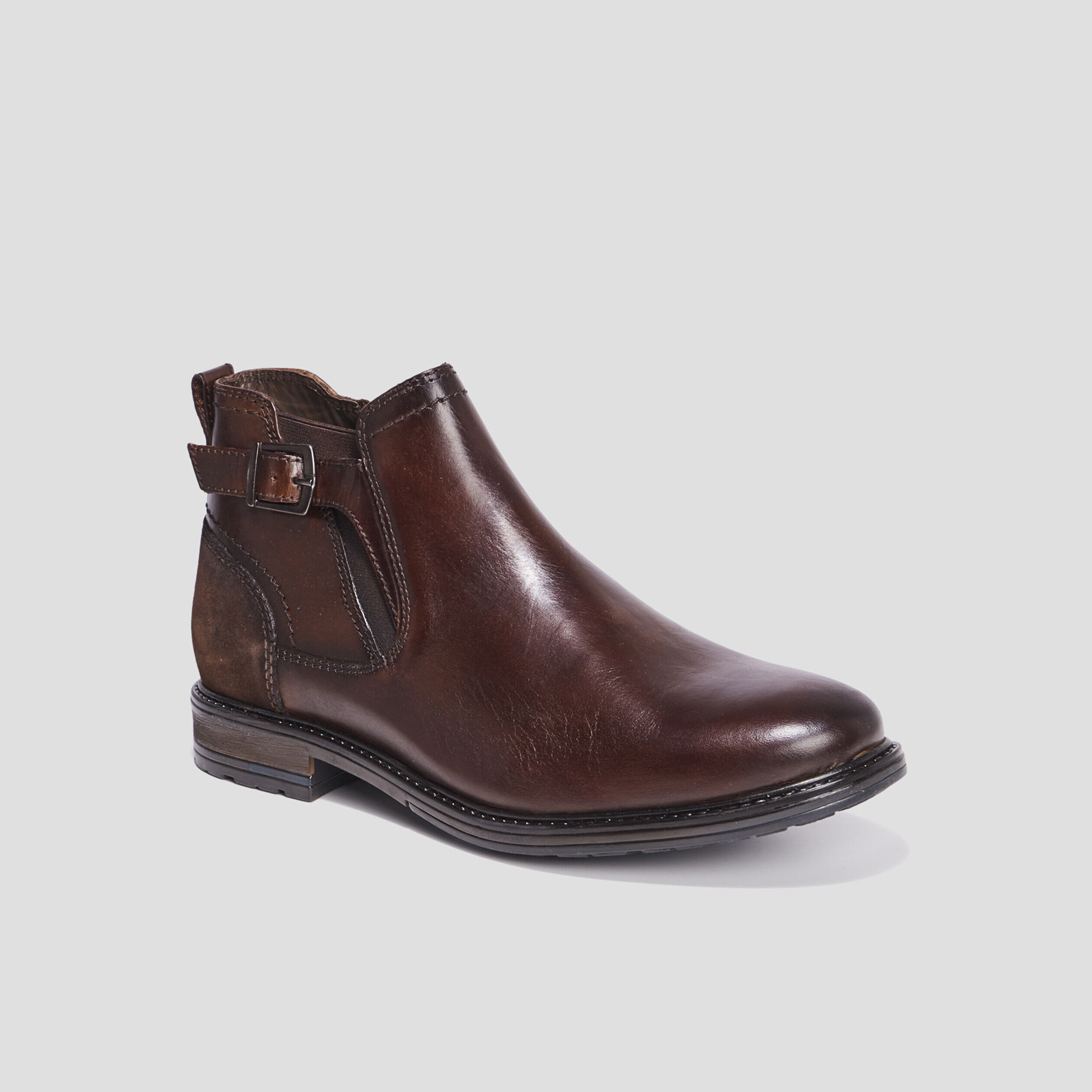 Bottines en cuir zippées Bram marron homme CREEKS