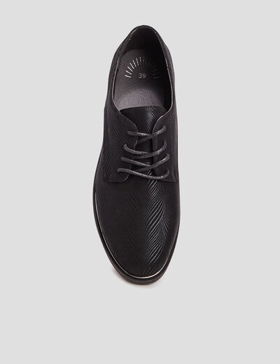 Derbies à lacets noir femme