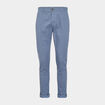 Pantalon chino slim stretch bleu homme