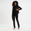 Veste cintrée zippée noir femme