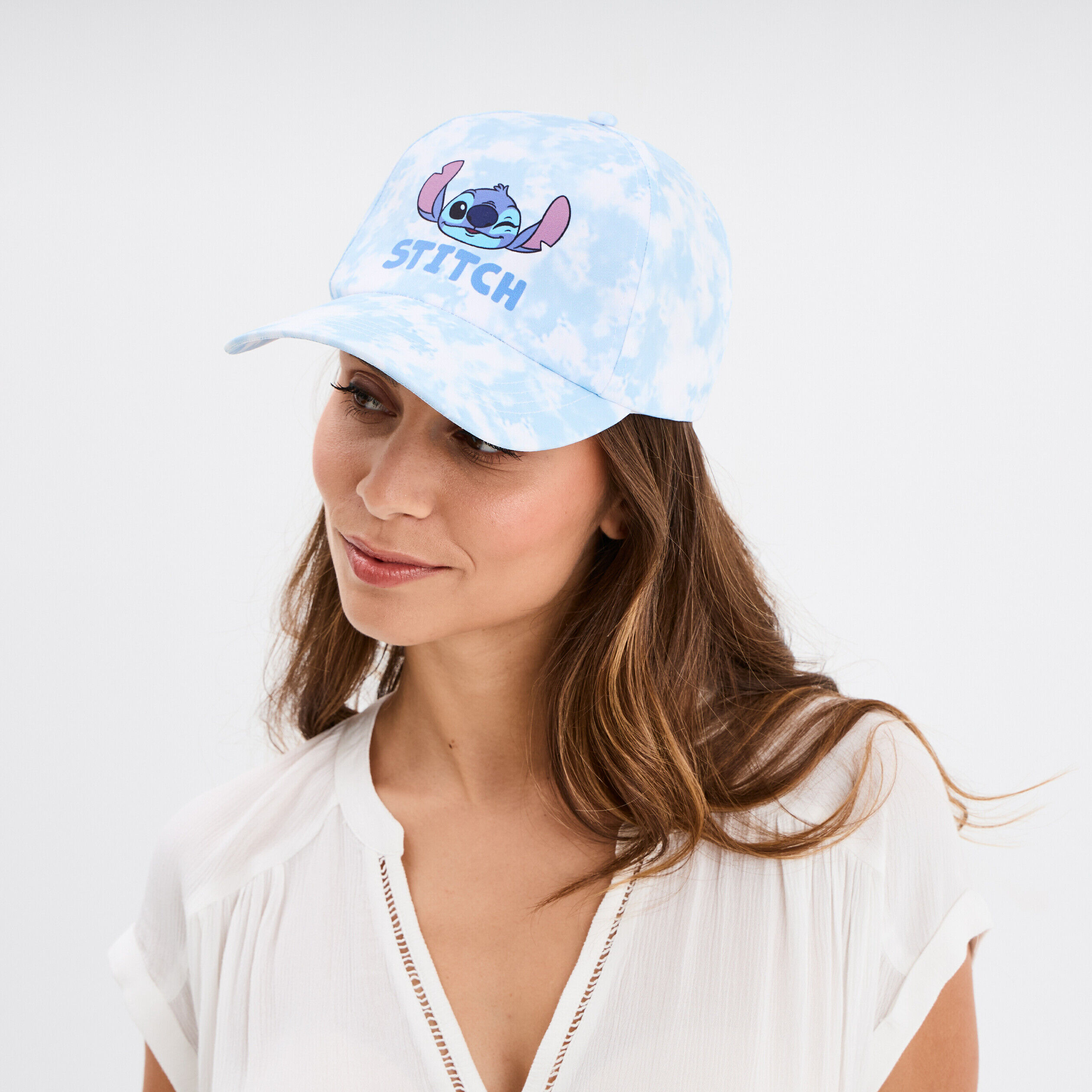 Casquette Stitch bleu femme