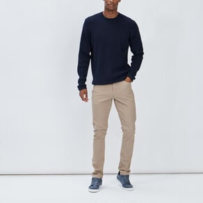 pull avec col rond a relief bleu marine homme Pull avec col rond à relief bleu marine homme