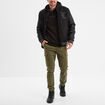 Veste teddy manches longues Liberto noir homme