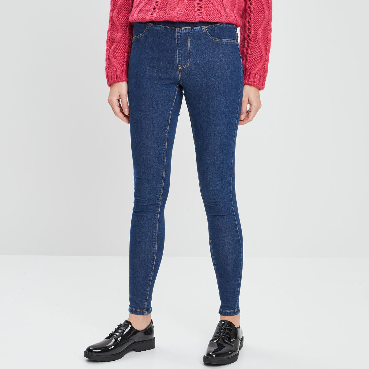 Jegging taille standard bleu femme