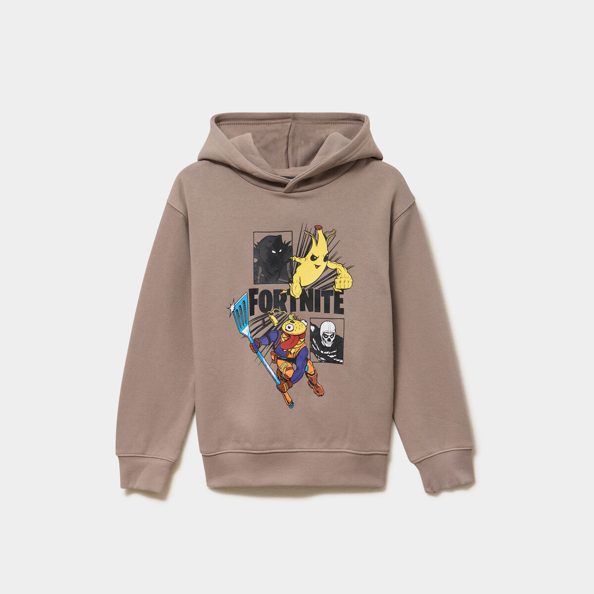 Sweat hoodie &agrave; capuche Fortnite sable gar&ccedil;on