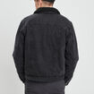 Blouson droit en jean noir homme