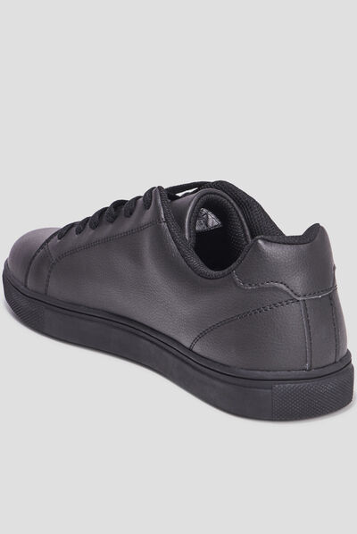 Tennis basses à lacets Clement noir homme