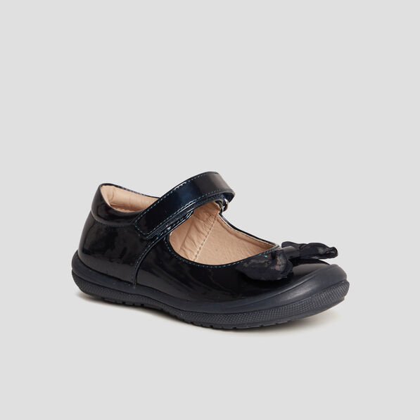 babies vernies a noeuds noir fille Babies vernies à noeuds noir fille