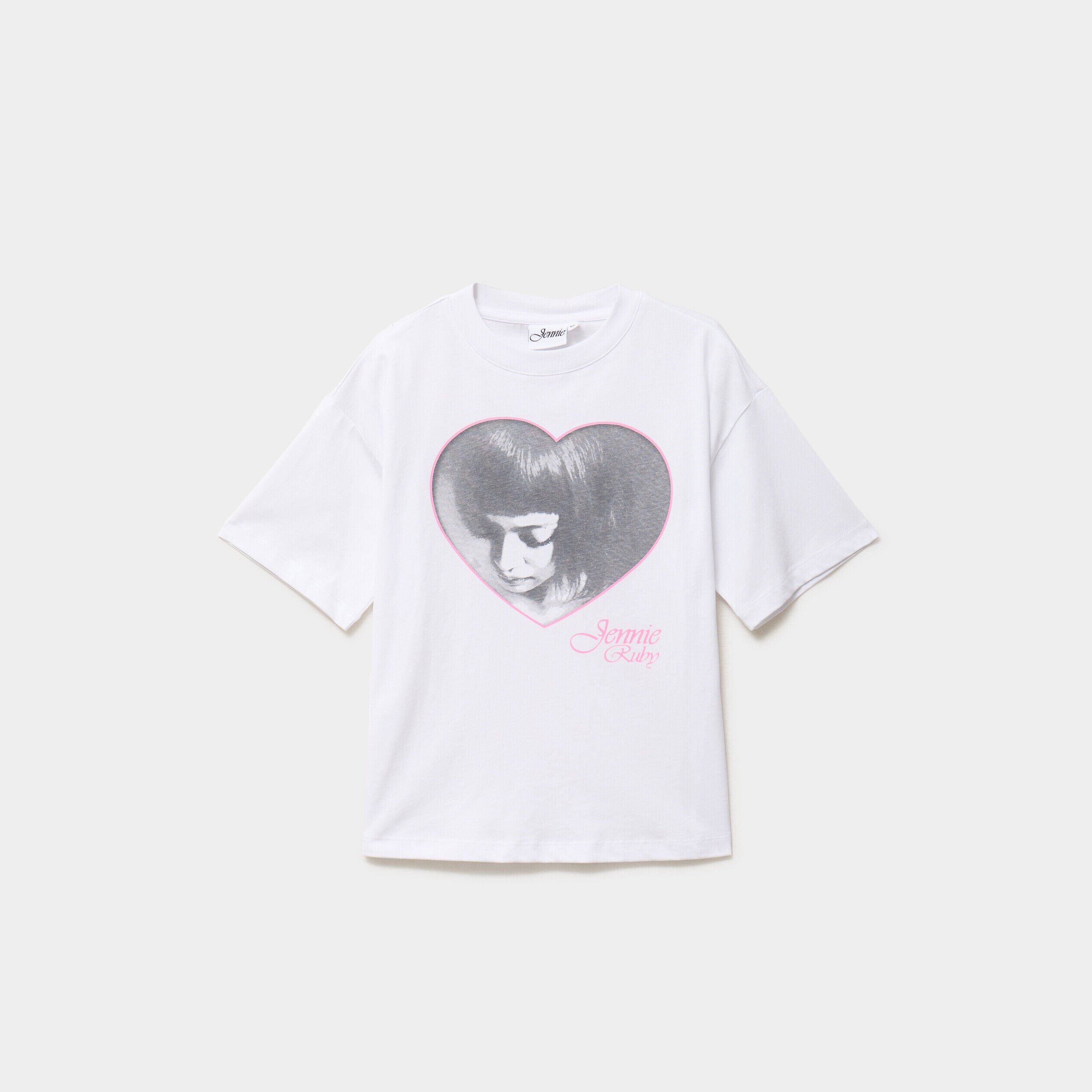 T-shirt relax coton Jennie Ruby blanc fille