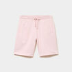 Short jogging molleton droit rose pastel homme