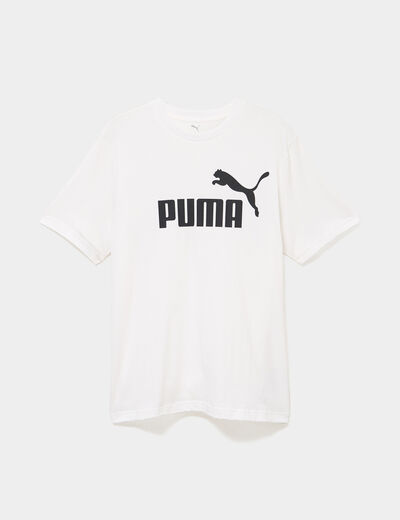 T-shirt manches courtes coton Puma blanc homme