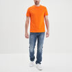 T-shirt en coton manches courtes orange homme