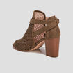 Sandales à talons vert kaki femme
