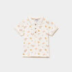 Polo manches courtes coton ecru b&eacute;b&eacute; gar&ccedil;on