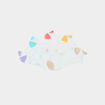 Lot 5 paires chaussettes invisibles blanc femme