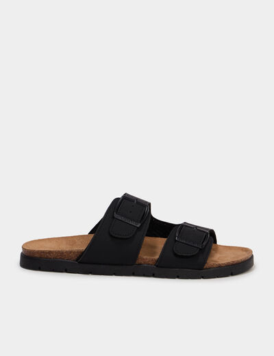 Sandales avec boucles noir gar&ccedil;on