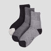 Lot 3 paires chaussettes gris garçon