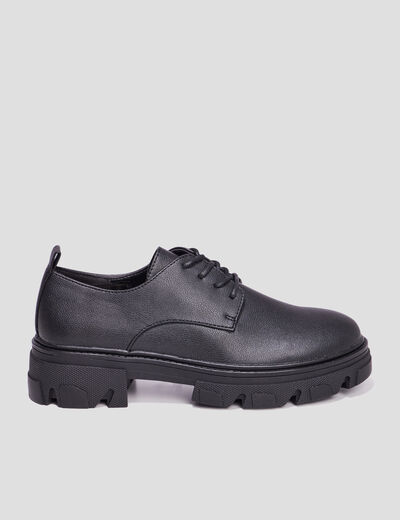 Derbies grosses semelles Liberto noir femme