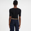 Body ajust&eacute; manches courtes noir femme
