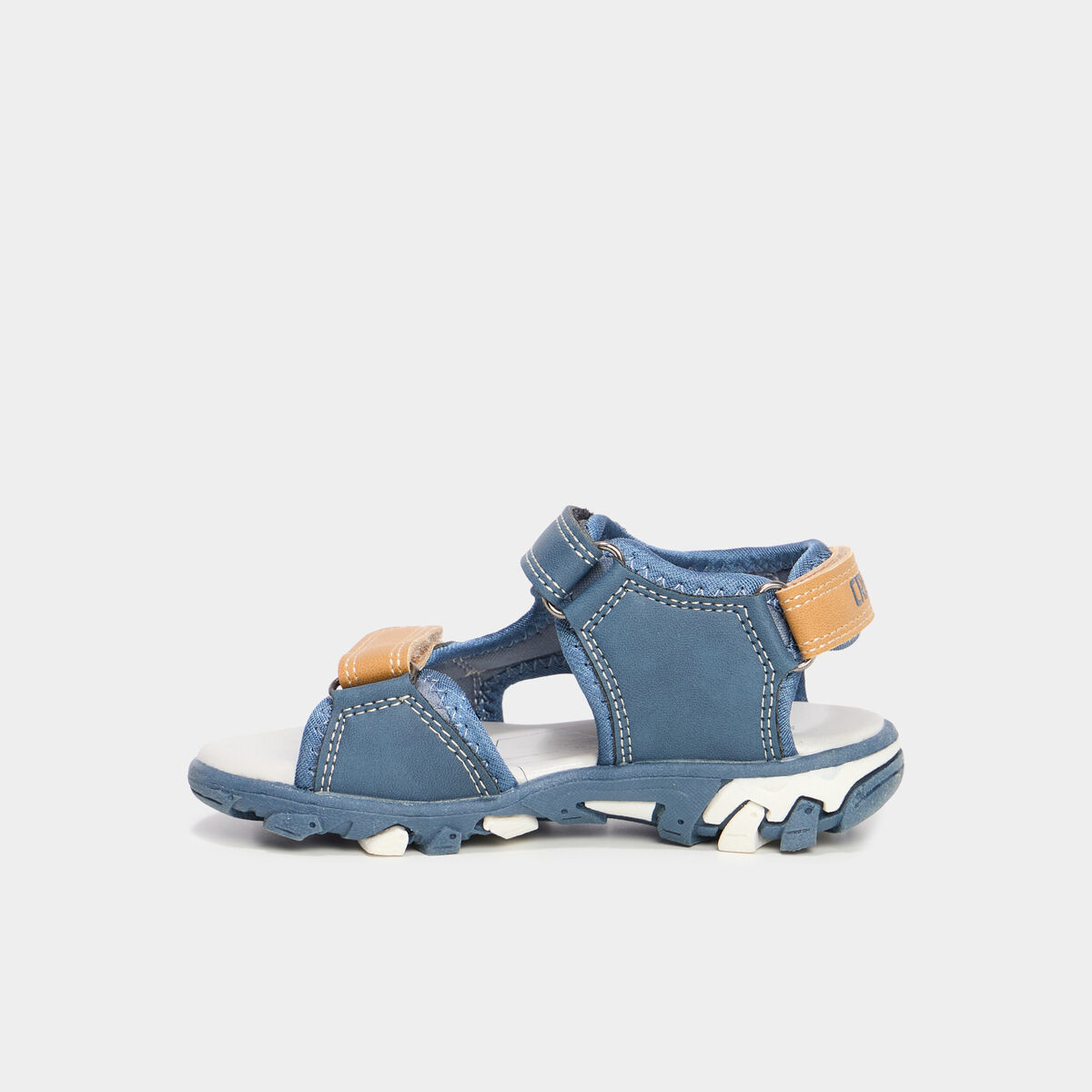 Sandales &agrave; scratchs bleu gar&ccedil;on