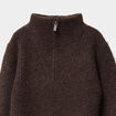 Pull camionneur col zipp&eacute; marron gar&ccedil;on