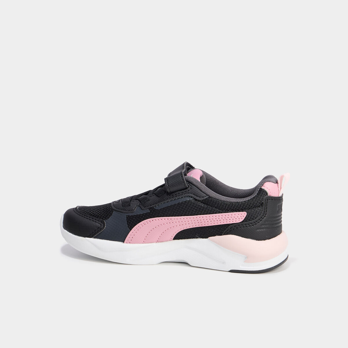 Baskets running à scratchs Puma noir fille