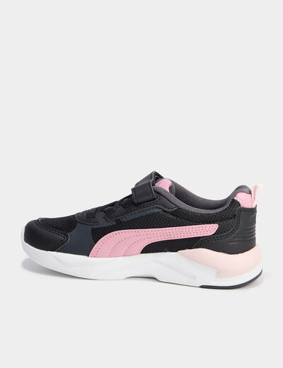 Baskets running à scratchs Puma noir fille