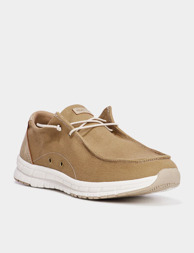 Loafer avec lacets sur l'avant sable homme
