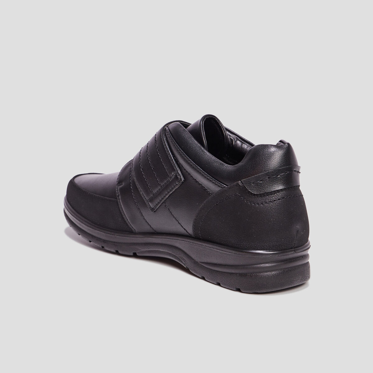Chaussures montantes à scratchs noir homme