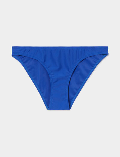 Bas de maillot de bain bleu electrique femme