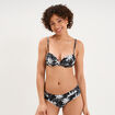 Haut de maillot de bain push up armatur&eacute; ecru femme